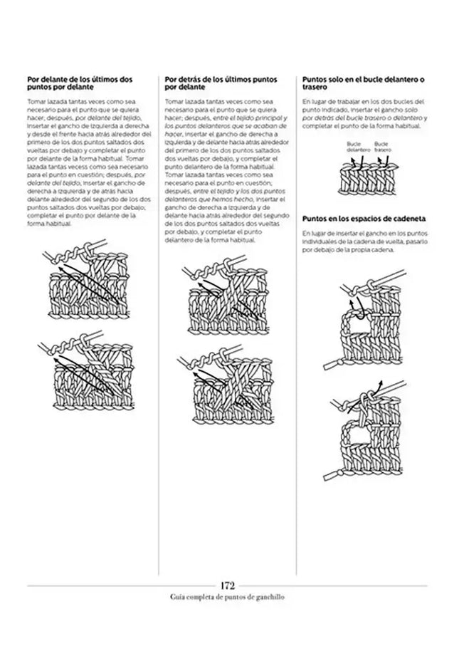 Libro: Guía Completa de Puntos de Ganchillo: 200 patrones de ganchillo prácticos y originales - Interior 11