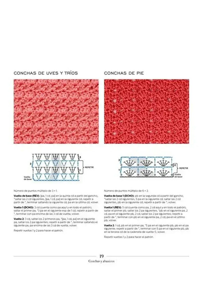Libro: Guía Completa de Puntos de Ganchillo: 200 patrones de ganchillo prácticos y originales - Interior 2