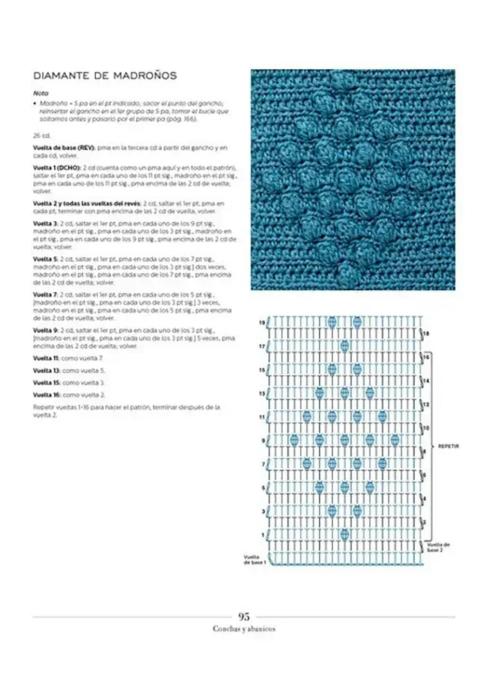 Libro: Guía Completa de Puntos de Ganchillo: 200 patrones de ganchillo prácticos y originales - Interior 6