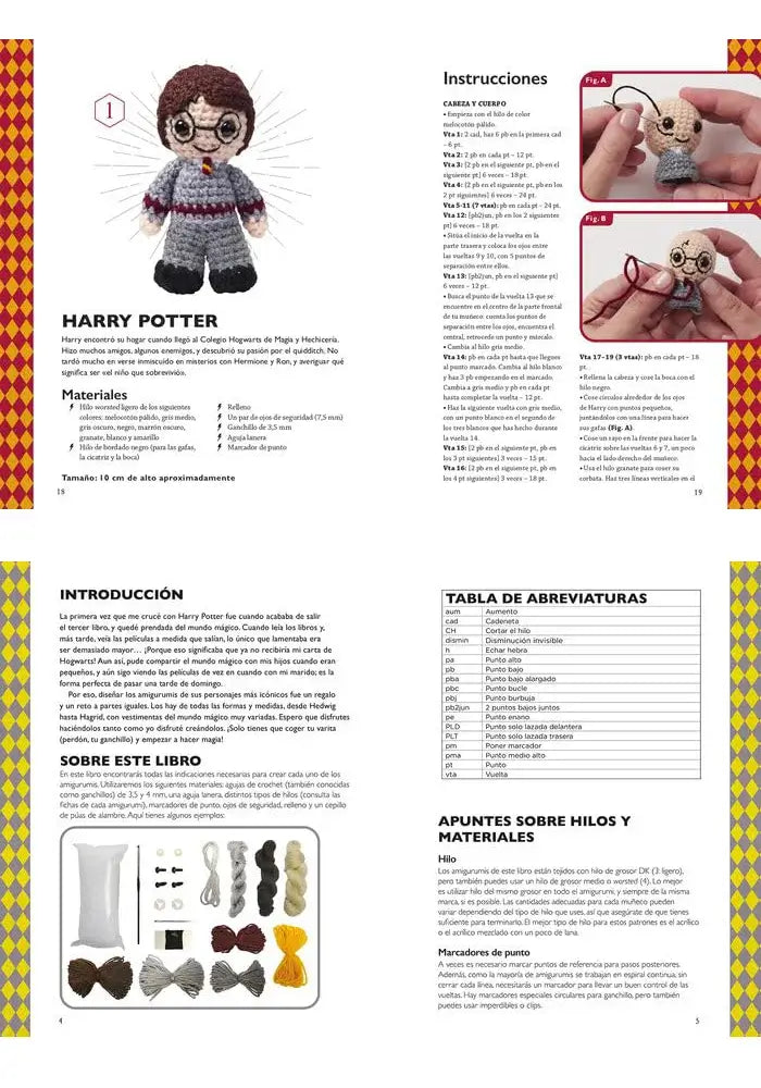 Harry Potter. Crochet mágico: Proyectos de amigurumi paso a paso - paginas interiores