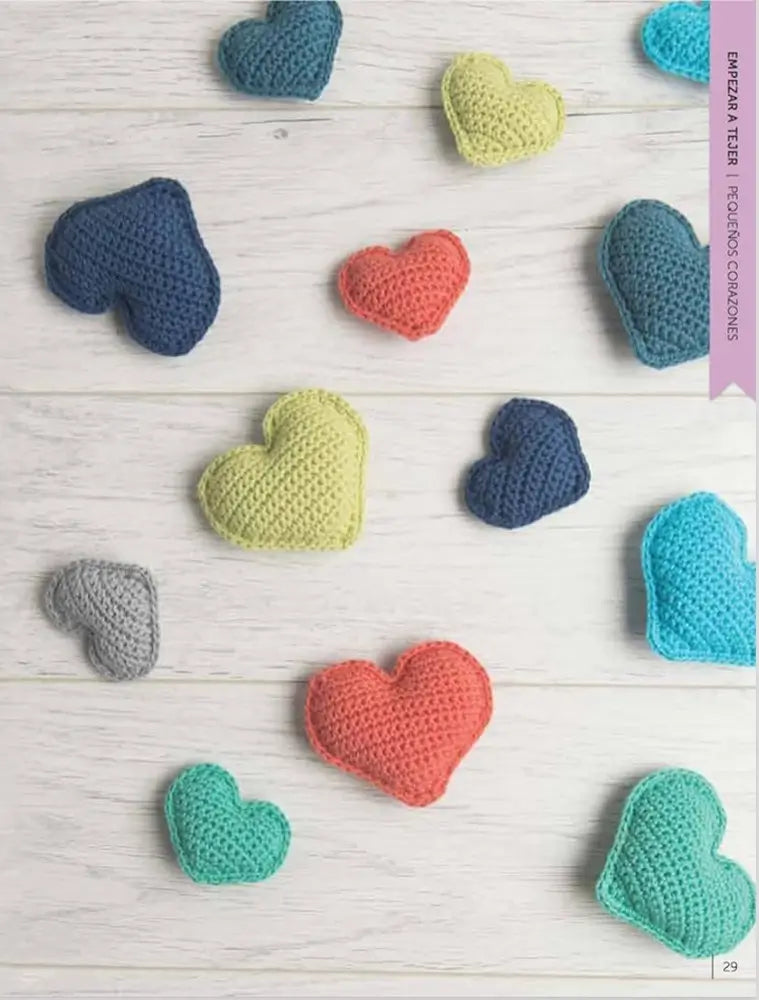 Ganchillo para principiantes: 20 proyectos para aprender a tejer - Pequeños Corazones