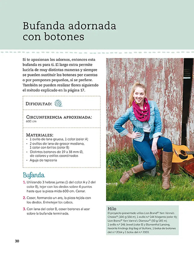 Tejer con los dedos: 14 proyectos fáciles y rápidos de complementos - Proyecto