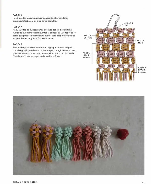 Macramé: accesorios. Una guía para crear piezas únicas para ti y para tu hogar - Esquema de nudos