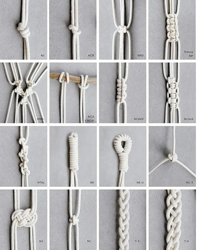 Macramé: El arte del nudo creativo - Nudos