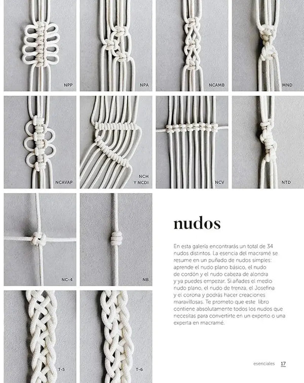 Macramé: El arte del nudo creativo - Más nudos