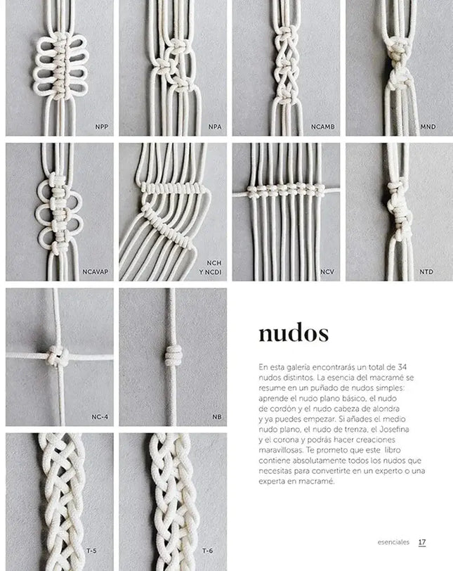 Macramé: El arte del nudo creativo - Más nudos