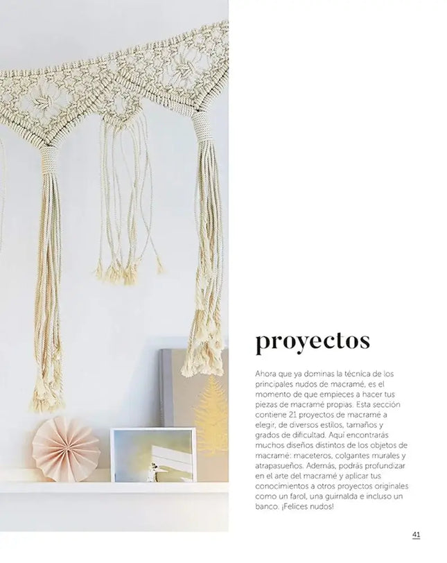 Macramé: El arte del nudo creativo - Proyectos