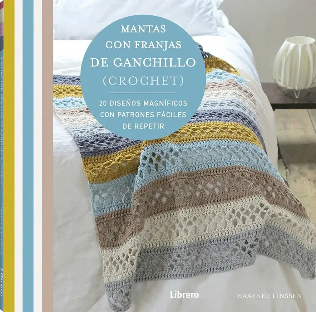 Libro: Mantas con franjas de ganchillo (crochet) - Portada