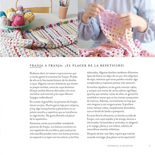 Libro: Mantas con franjas de ganchillo (crochet) - Interior 2