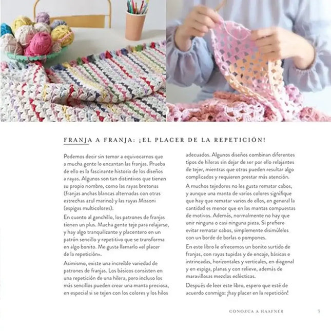 Libro: Mantas con franjas de ganchillo (crochet) - Interior 2