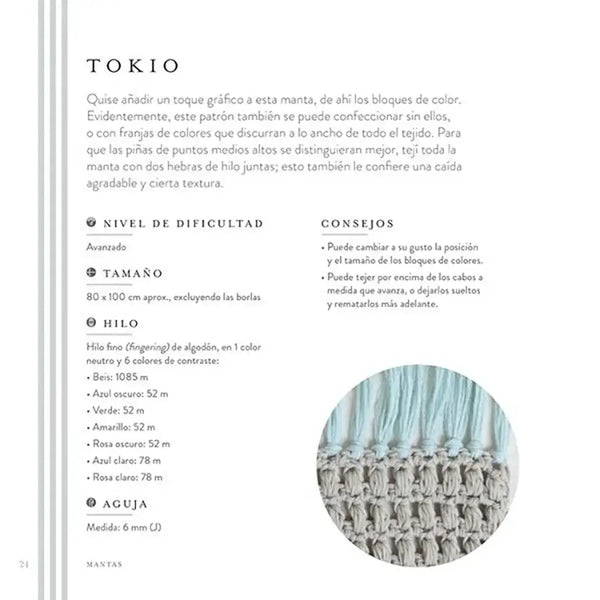 Libro: Mantas con franjas de ganchillo (crochet) - Interior 3