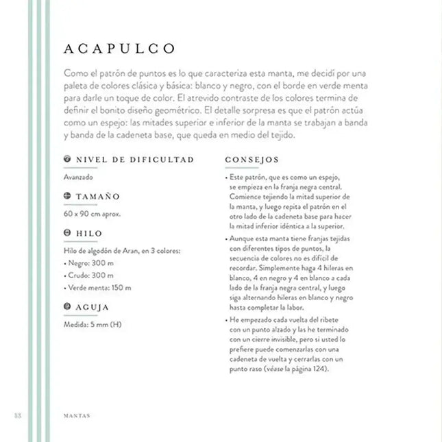 Libro: Mantas con franjas de ganchillo (crochet) - Interior 5