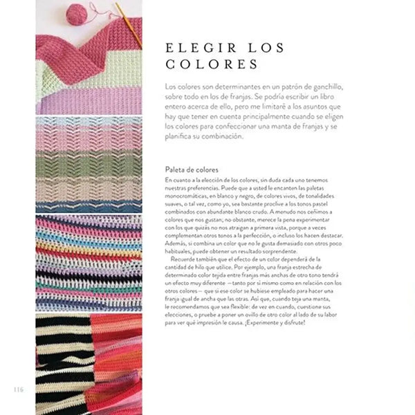 Libro: Mantas con franjas de ganchillo (crochet) - Interior 7