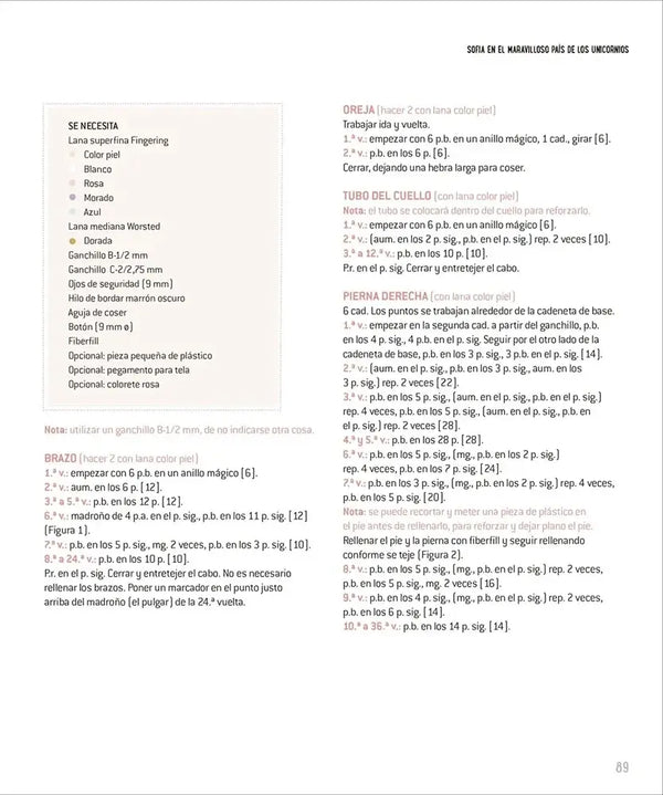 Libro: Más diseños de muñecos amigurumi de fantasía - Interior 5