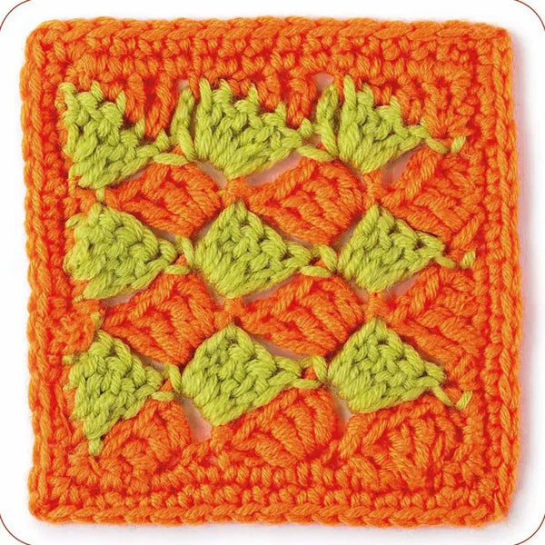 Mezcla y combina Granny squares. Puntos - Diseño 2