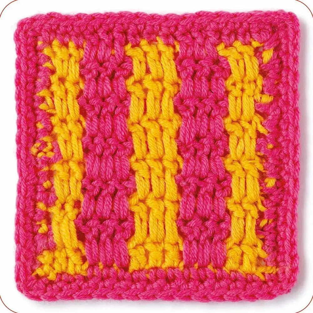 Mezcla y combina Granny squares. Puntos - Diseño 3
