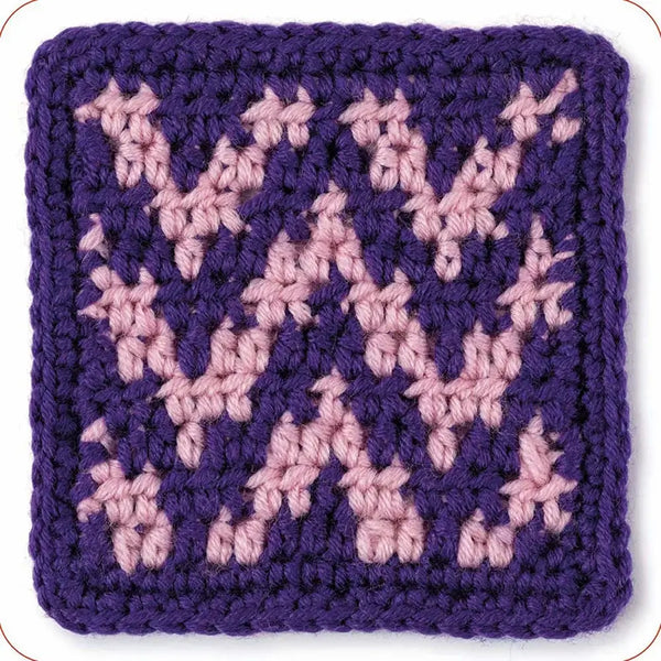 Mezcla y combina Granny squares. Puntos - Diseño 4