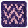 Mezcla y combina Granny squares. Puntos - Diseño 4