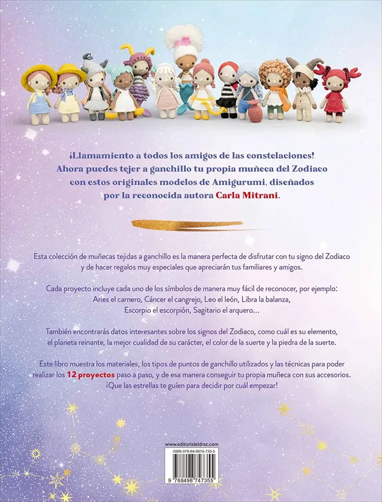 Libro: Muñecas del Zodiaco tejidas a ganchillo - Contraportada
