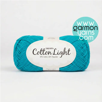Drops Cotton Light Uni Colour (14) Turquesa Oscuro