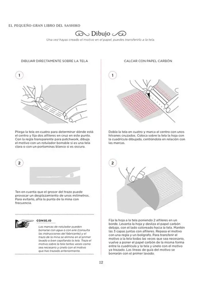 El pequeño gran libro del Sashiko - El Dibujo
