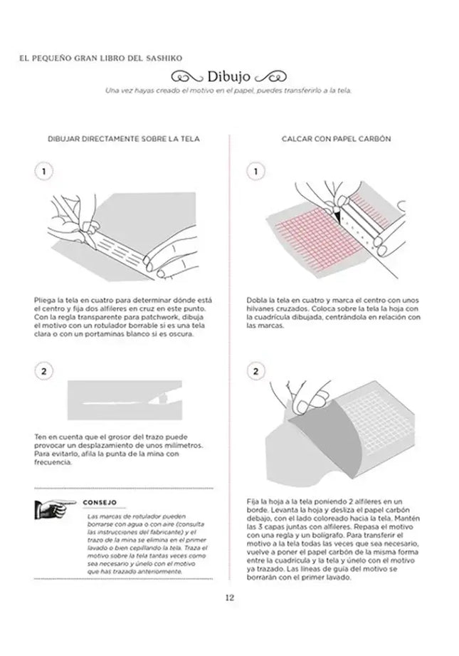 El pequeño gran libro del Sashiko - El Dibujo