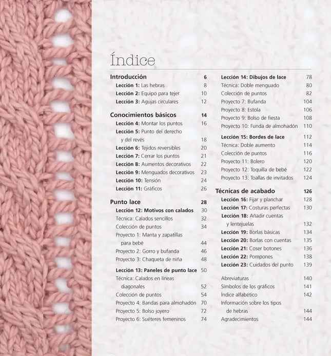El Libro del Punto lace - Interior 1