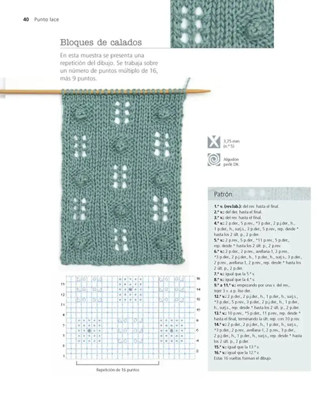 El Libro del Punto lace - Interior 2