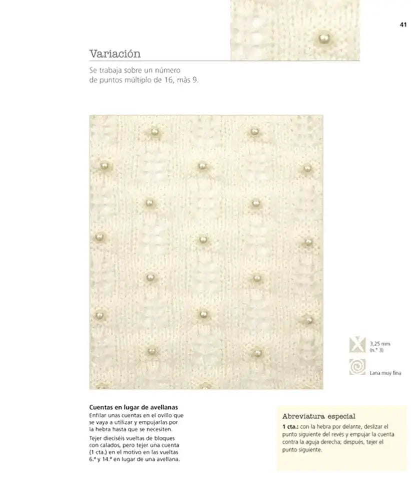 El Libro del Punto lace - Interior 3