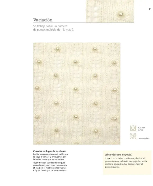 El Libro del Punto lace - Interior 3