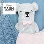Scheepjes Linen Soft - Imagen de detalle de amigurumi (osito) tejido con Linen Soft