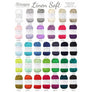 Scheepjes Linen Soft - Poster con todos los colores de ovillos