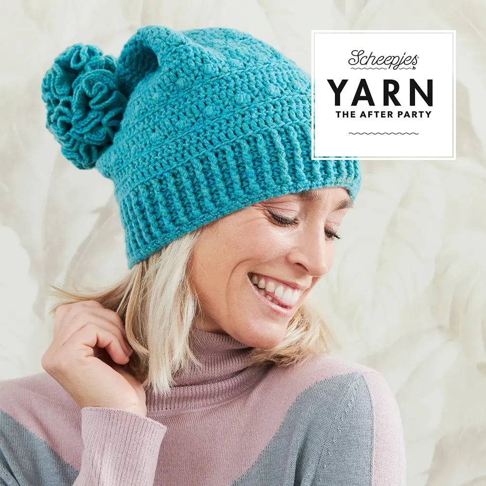 SCHEEPJES - Metropolis colour pack - Imagen de un gorro de mujer tejido con hilos Metropolis