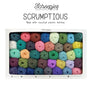 SCHEEPJES - Scrumptious colour pack - caja con 80 colores - Hilo reciclado desde botellas de plastico