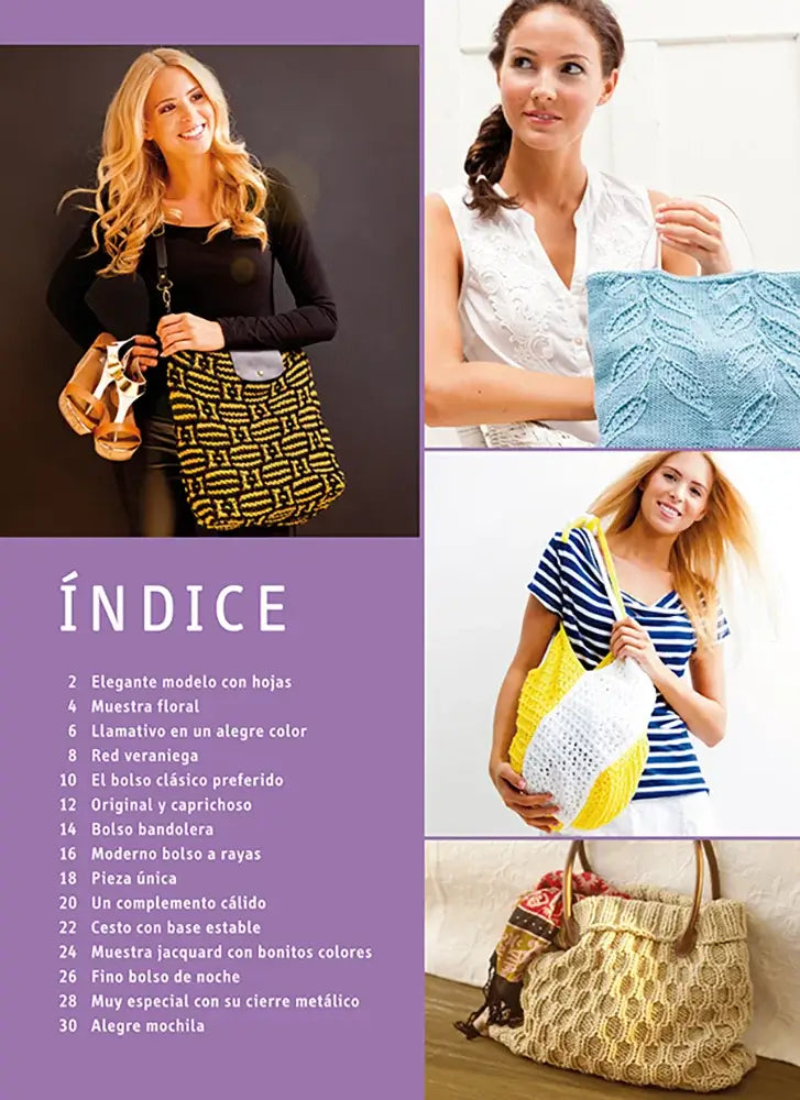 Libro: Serie bolsos nº 9. Bolsos de punto para cualquier ocasión - Interior 1