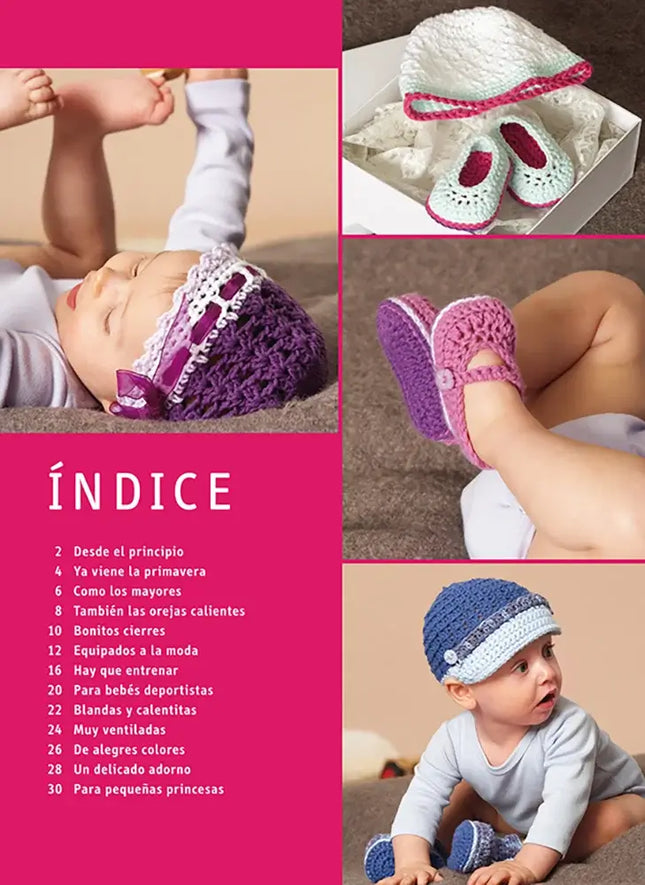 Libro: Serie ganchillo nº 11. Gorros y patucos para bebés tejidos a ganchillo -  Interior 1
