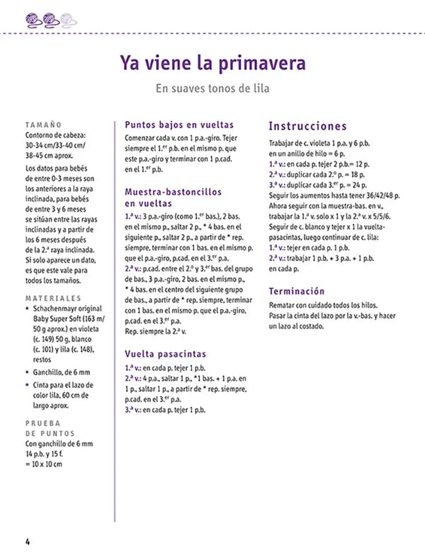 Libro: Serie ganchillo nº 11. Gorros y patucos para bebés tejidos a ganchillo -  Interior 3