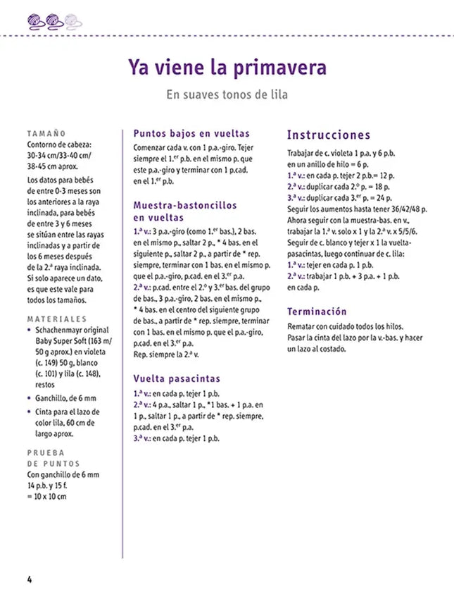 Libro: Serie ganchillo nº 11. Gorros y patucos para bebés tejidos a ganchillo -  Interior 3