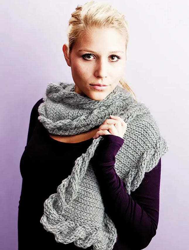 Ñibro: Serie ganchillo nº 9. Bufandas, cuellos, mitones y gorros de ganchillo tejidos a punto de cadeneta - Interior 3