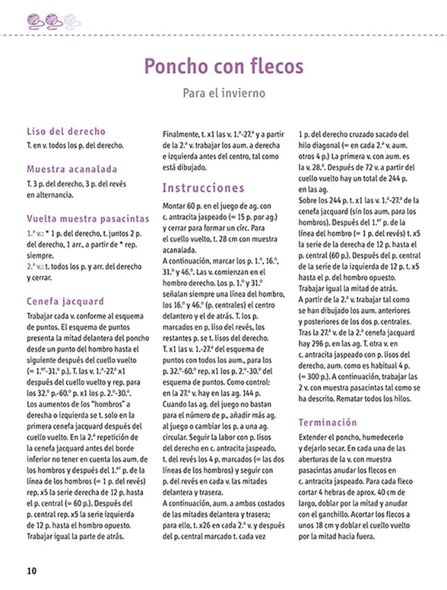 Libro: Serie punto nº 8. Complementos tejidos a punto jacquard - Interior 2