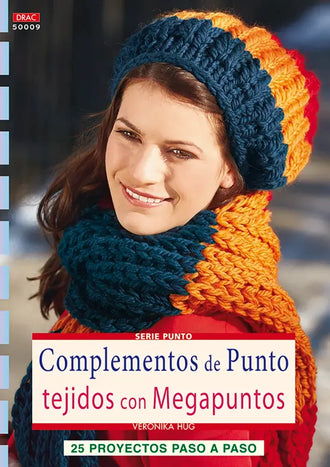 Libro: Serie punto nº 9. Complementos de punto tejidos con megapuntos - Portada
