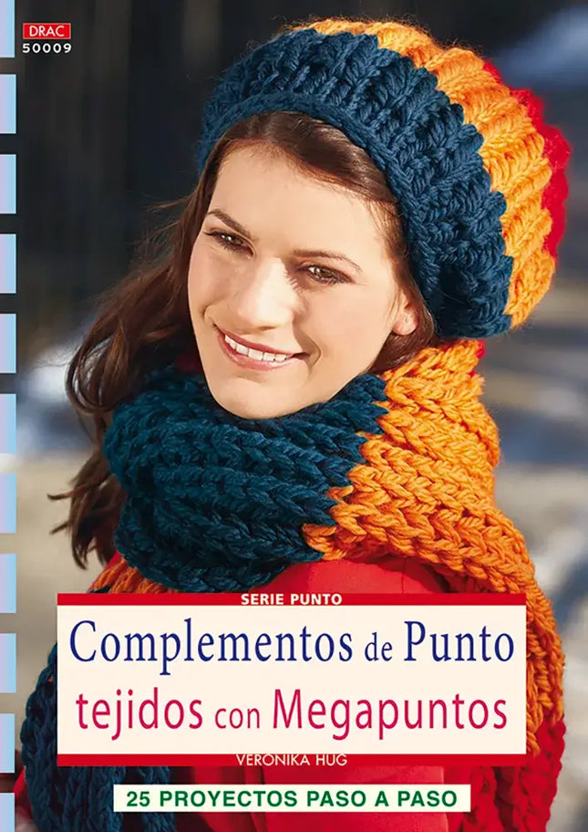 Libro: Serie punto nº 9. Complementos de punto tejidos con megapuntos - Portada