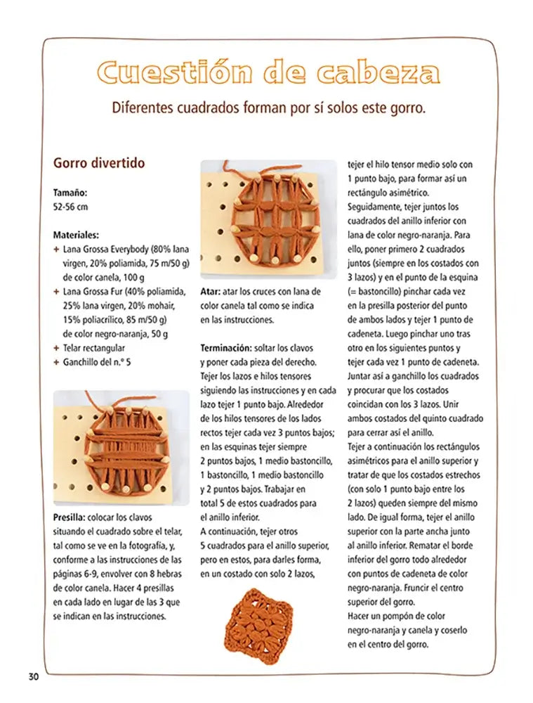 Libro: Serie telares nº 2. Accesorios de punto tejidos en telares - Interior 2
