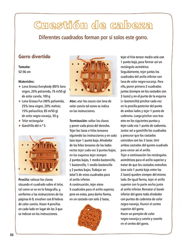 Libro: Serie telares nº 2. Accesorios de punto tejidos en telares - Interior 2