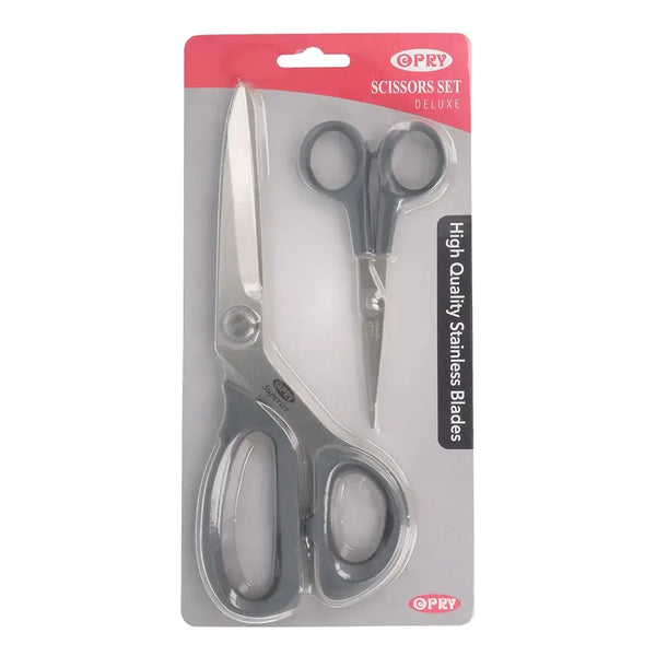 Set de Tijeras acero inoxidable 20,5 + 12,5cm - Opry