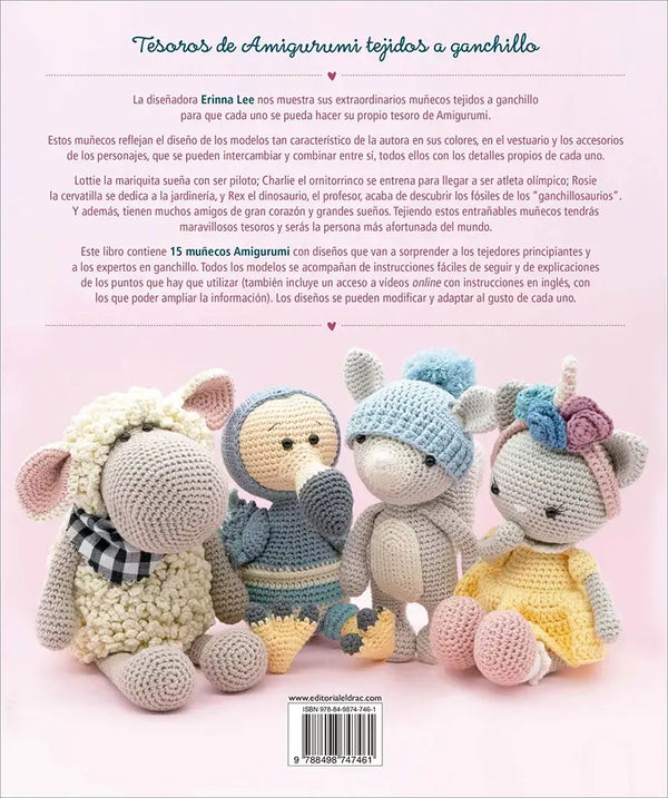 Libro: Tesoros de Amigurumi. 15 proyectos de adorables muñecos de ganchillo - Contraportada