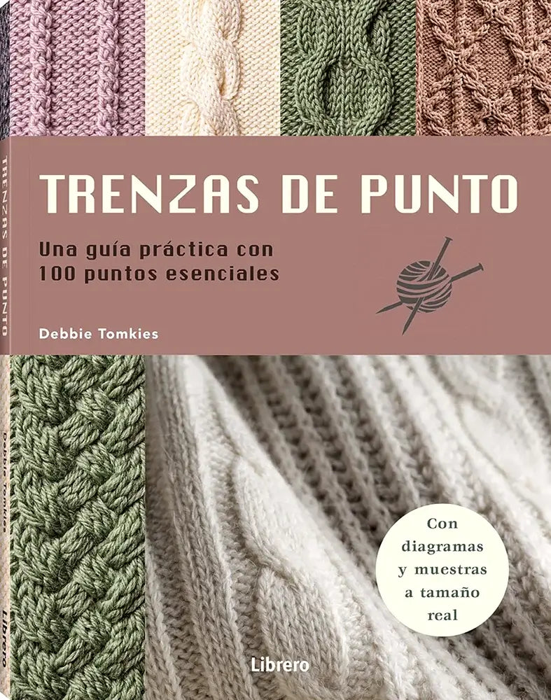 Libro: Trenzas de punto - Una Guía practica con 100 puntos esenciales - Portada