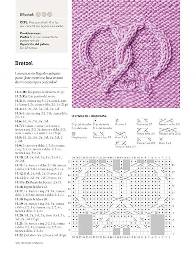 Libro: Trenzas de punto - Una Guía practica con 100 puntos esenciales - Interior 5