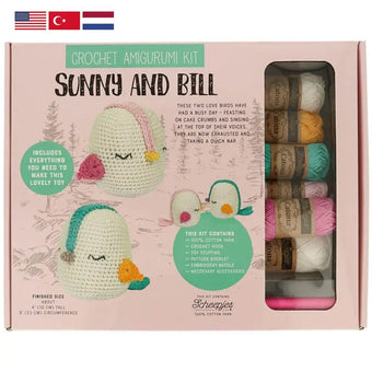 SCHEEPJES - Kit Tuva amigurumi Sunny y Bill - Caja del Ki