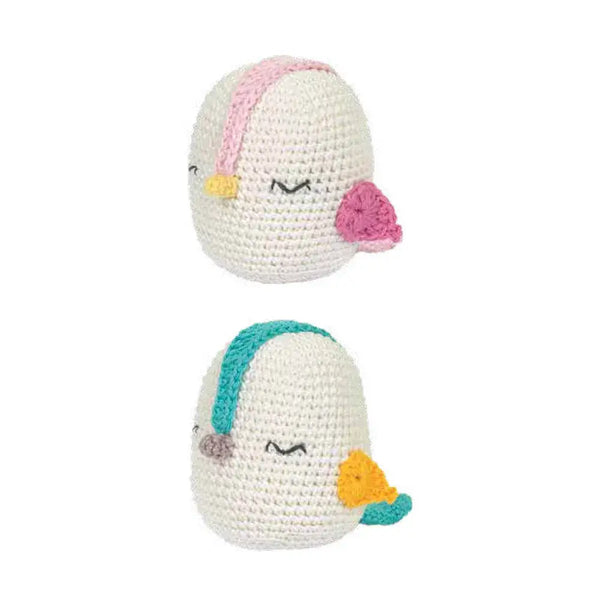 SCHEEPJES - Kit Tuva amigurumi Sunny y Bill - Imagen de Sunny y Bill tejidos